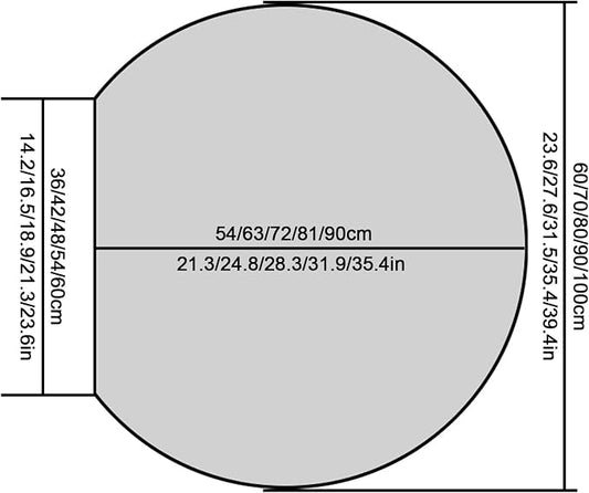 Half circle mirror，half circle mirrors - Image 2