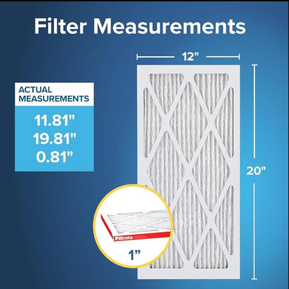 Filtrete 12x20x1 AC Furnace Air Filter, MERV 11, MPR 1000, Micro Allergen - Image 2