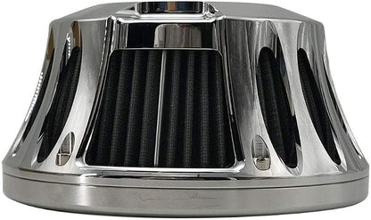 Harley Air Cleaner Motorcycle Filter Intake CNC Cut Kit Chrome - Image 5
