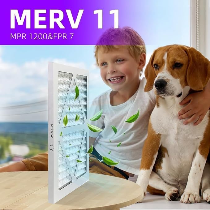 10x10x1 MERV 11 Pleated Air Filter MPR 1000-1200 & FPR 7, Furnace Air Filters - Image 2