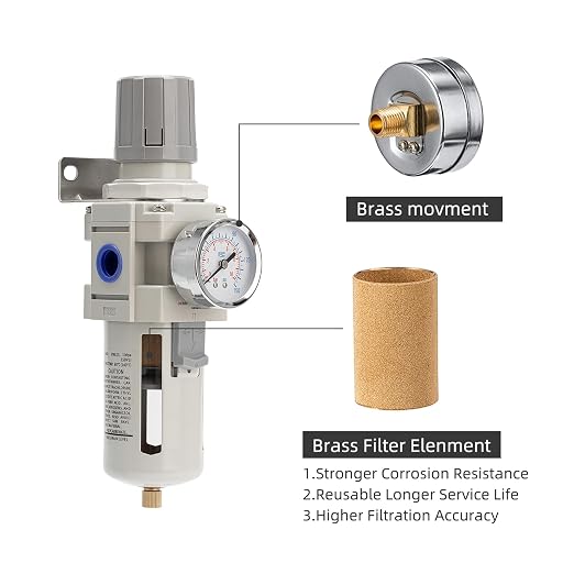 Air Compressor Water Separator Filter 1/2" NPT 150 PSI, Compressed Filter - Image 4