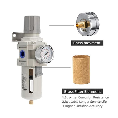 Air Compressor Water Separator Filter 3/4" NPT 0-150 PSI, Compressed Filter - Image 4