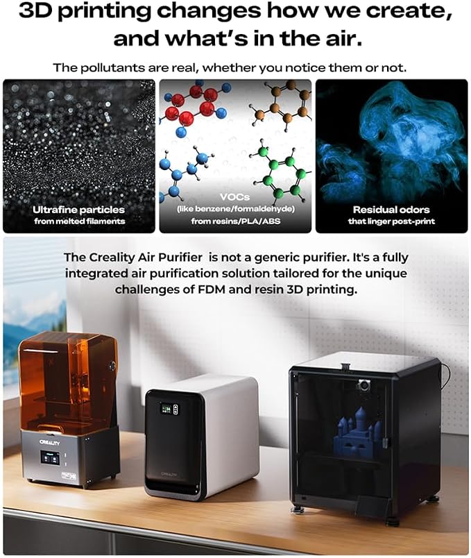 Creality Air Purifier for Resin 3D Printer, Smoke Purifier - Image 2