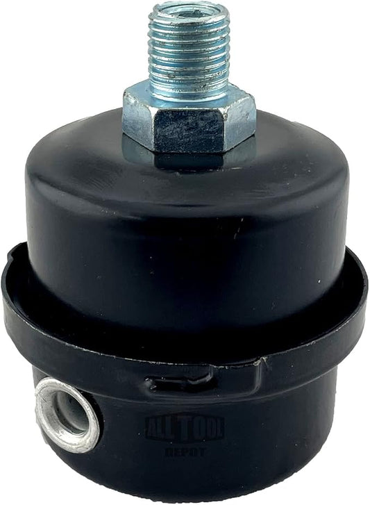 1/4" NPT Air Compressor Intake Filter Silencer Metal Housing and Element - Image 2