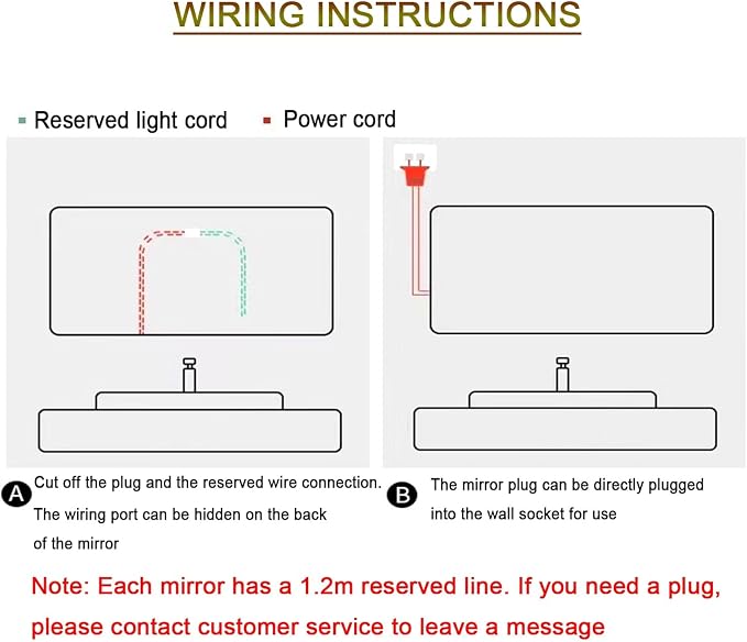 Bathroom Mirror with LED Lights，Smart Illuminated LED Bathroom - Image 9