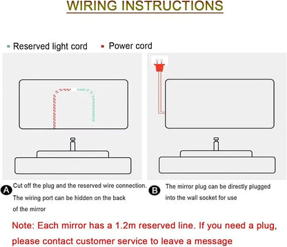 Bathroom Mirror with LED Lights，Smart Illuminated LED Bathroom - Image 9