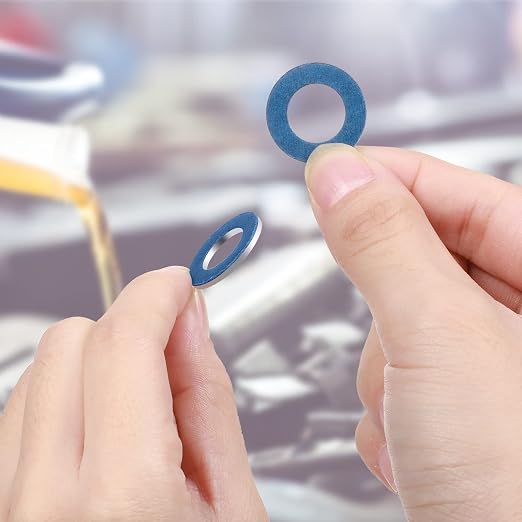 Mudder 100 Pieces Aluminum Engine Transmission Fluid Oil Crush Washers Drain - Image 5
