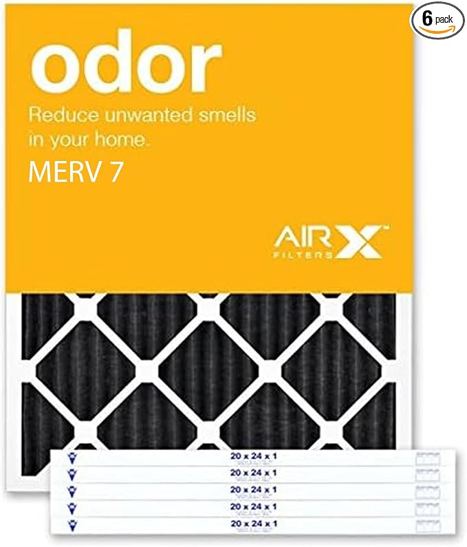 AIRX FILTERS WICKED CLEAN AIR. Odor 20x24x1 Air Filter MERV 7 AC Furnace by AIRXFILTERSWICKEDCLEANAIR