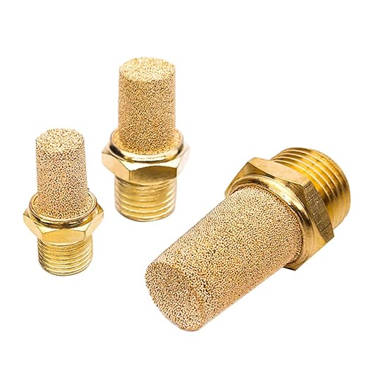 Beduan 10 Pcs Pneumatic Brass Exhaust Muffler Filter, 3/8" Male Thread Hex by Beduan