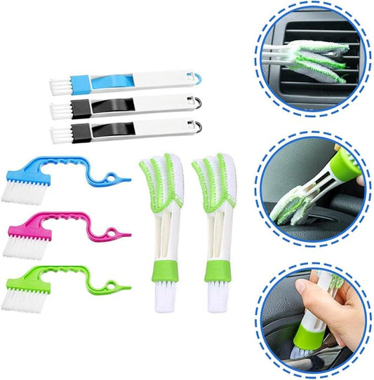 CHILDWEET Window Groove Cleaning Brush Set 8pcs Multi-Functional Wet and Dry - Image 2