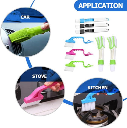 Beaupretty 8pcs Window Groove Cleaning Brush Set Soft Bristles - Image 8