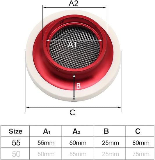 Carburetor Velocity Stack Air Filter Cleaner 55mm Modified Alloy - Image 2