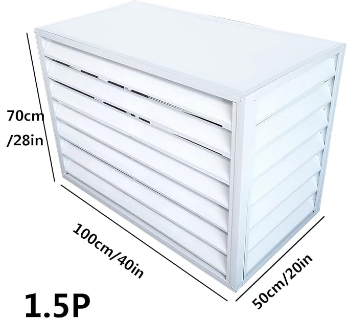 Multifunctional Aluminum Shutter Privacy Fence, Mini Split Cover - Image 2