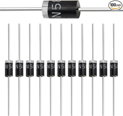 Chanzon 1N5817 Schottky Barrier Rectifier Diodes 1A 20V DO-41 Axial 5817 IN5817 by Chanzon