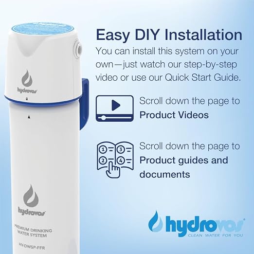 Hydrovos DWSP Premium Microplastic Water Filter, NSF 401/53/42 Under Sink - Image 2