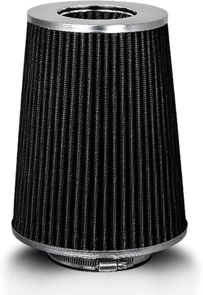 BLACK 4" 102 mm Inlet Truck Air Cone Replacement Performance Washable Clamp-On by RtunesRacing