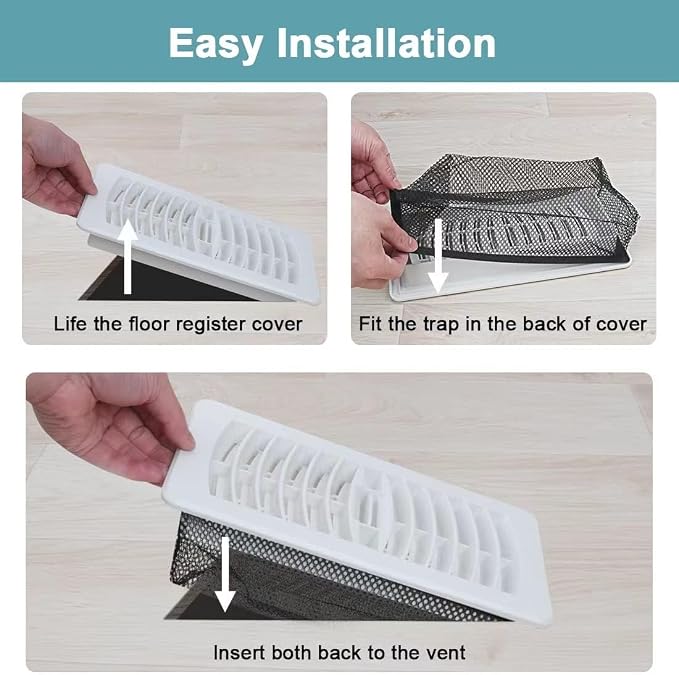 Floor Register Cover Trap, Floor Air Vent Cover Screen - Image 5