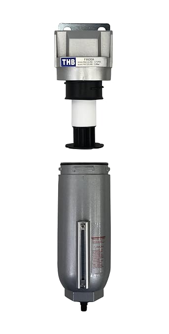 1" NPT Industrial Particulate Filter, Removes Water, Debris from Compressed Air - Image 4