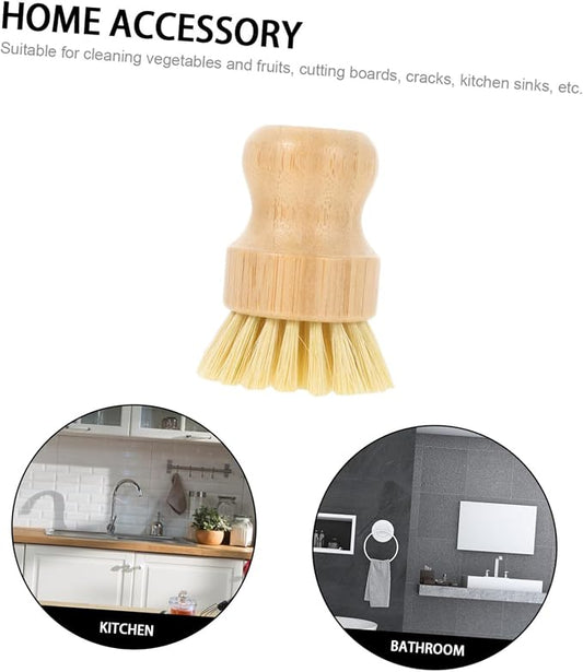 Multi-Function Pot Brush Natural Vegetable Scrubber - Image 2