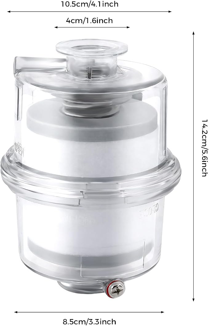 KF25 Oil Mist Filter, Vacuum Pump Fume Separator Exhaust Filter, Interface - Image 7