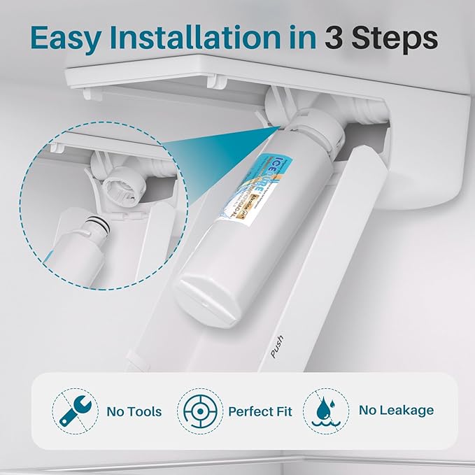 ICEPURE Alkaline LT1000PC Refrigerator Water Filter and Air Filter Replacement - Image 8