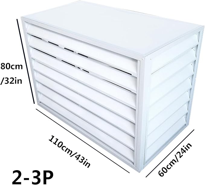 Multifunctional Aluminum Shutter Privacy Fence, Mini Split Cover - Image 2