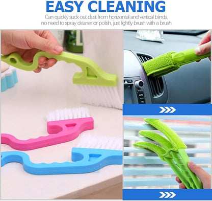 UPKOCH Window Groove Cleaning Brush Set 8pcs Window Gap Scrubber Brushes Dust - Image 5