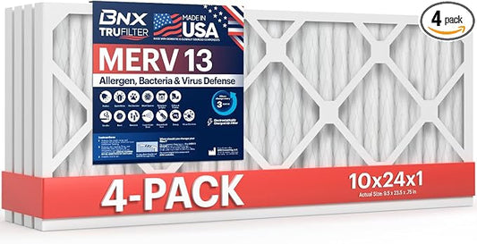 BNX TruFilter 10x24x1 Air Filter MERV 13 by BNX