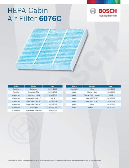 BOSCH 6076C HEPA Cabin Air Filter - Image 6
