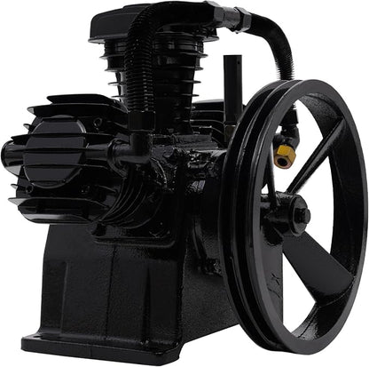 Air Compressor Pump Head, 5-HP Single-Stage Inline-Twin Replacement Air - Image 6