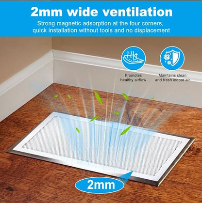 4-Pack 7"x11" White Powerful Magnetic Vent Covers - Image 3
