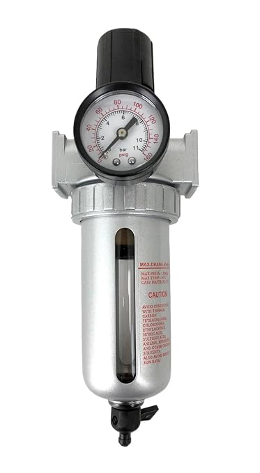 FR804N 1/2" Mid Flow Air Compressor Regulator & Filter Combo by Unknown