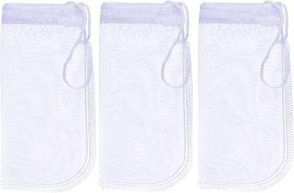 ALEGI Media Filter Bag Aquarium Extra Fine, Reusable 180 Micron Drawstring Mesh by ALEGIAquarium