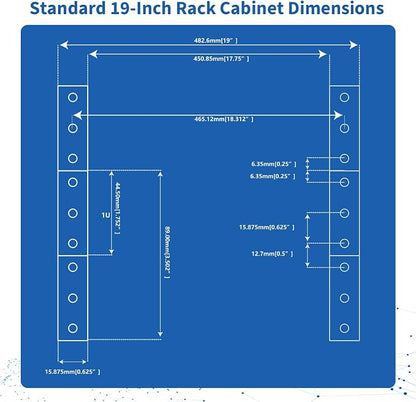 10 Outlets 1U Horizontal PDU Network Rackmount Power Strip - Image 5