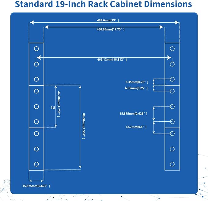10 Outlets Horizontal 1U PDU Rackmount Power Strip - Image 6