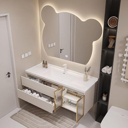 LTSRLL LED Vanity Mirror Cute Bear Decorative Mirror - Image 4