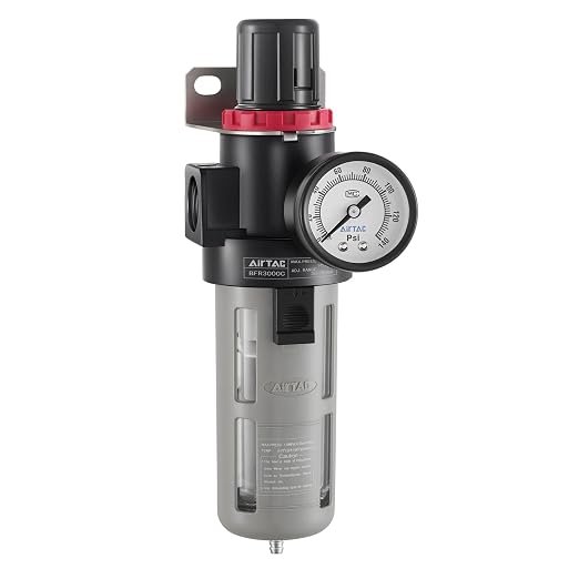 Compressed Air Pressure Filter Regulator Airtac BFR3000-C 3/8'' NPT 0-140 PSI by Unknown