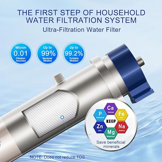 Under Sink Water Filter System Reduces 99% of Contaminants>0.01μm, 4.4GPM/26K - Image 6