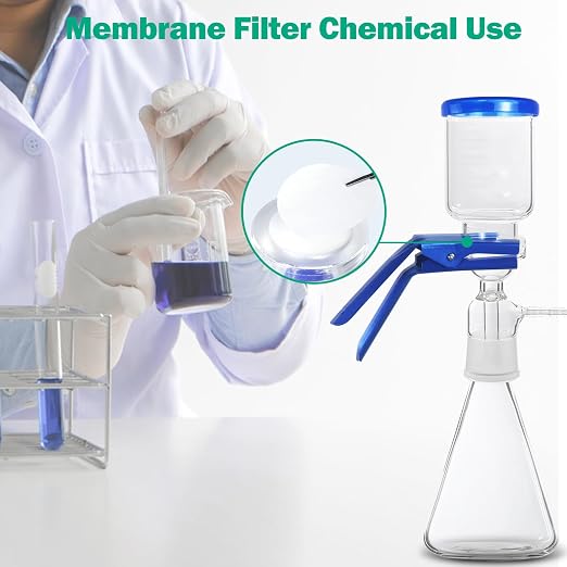Xin Tester 100 Pieces Nylon Disc Membrane Filters, 50 mm Diameter, 10µm Pore - Image 3
