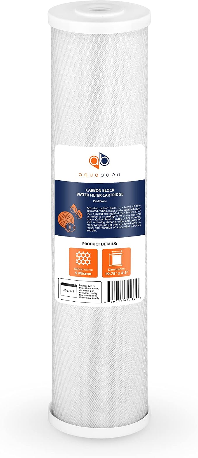 Aquaboon 4, 5 x 20 inch Carbon Filter Cartridge - Image 8