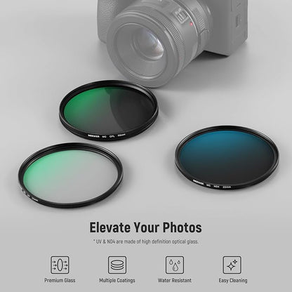 Neewer 55mm UV/CPL/ND Lens Filter Kit - Image 2