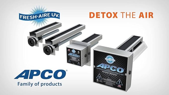 APCO Carbon Matrix Filter HVAC UV Air Purifier, Includes Dual 2-Year UVC Lamp - Image 8