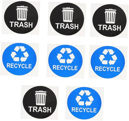 DOITOOL 8pcs Waterproof Trash Can Stickers by DOITOOL