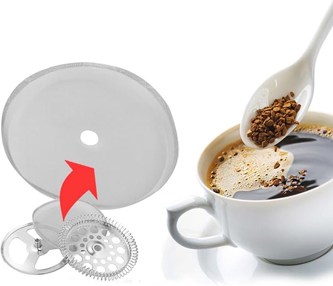 Coffee Filter Mesh, 304 Stainless Steel Coffee Filter Portable Detachable - Image 5