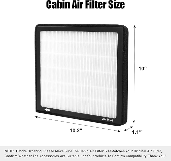 CF8631, Cabin Air Filter with activated carbon particle - Image 2