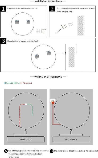 Led Mirror for Bathroom, Bathroom Mirrors for Vanity, Shatter-Proof, - Image 6