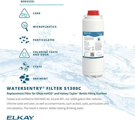 Elkay Genuine WaterSentry 51300C Lead + Microplastics NSF/ANSI Certified Filter - Image 2