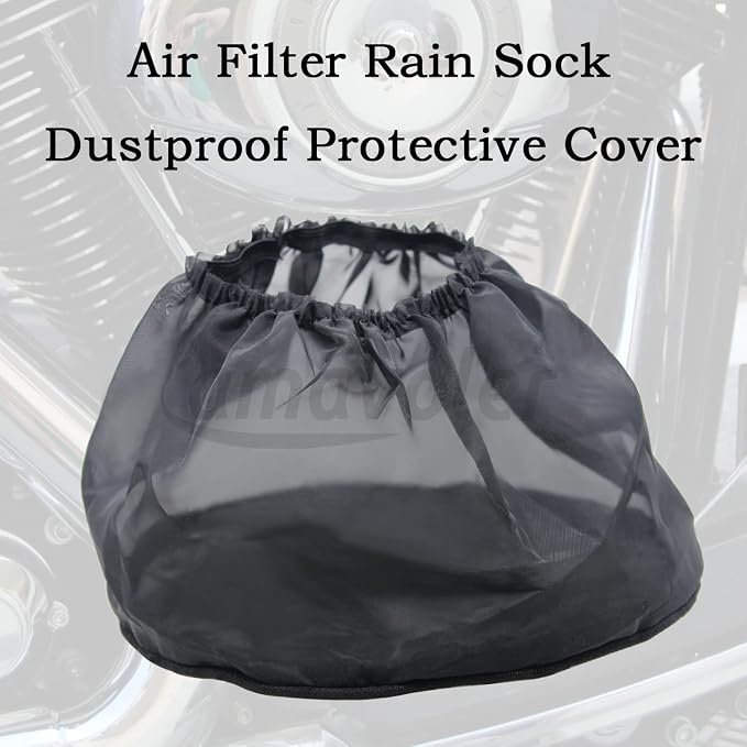 2 Pcs Motorcycle Waterproof Air Filter Rain Sock Dustproof Protective Cover Air - Image 2