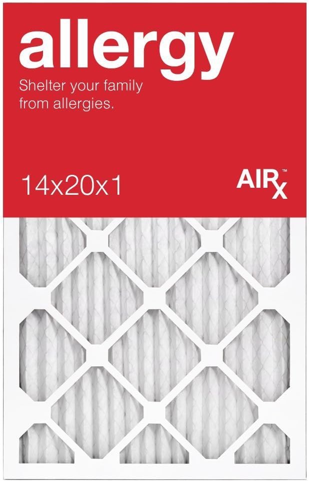 14x20x1 Air Filter ALLERGY MERV 11 6 Pack of Pleated Furnace Filters by AIRXFILTERSWICKEDCLEANAIR