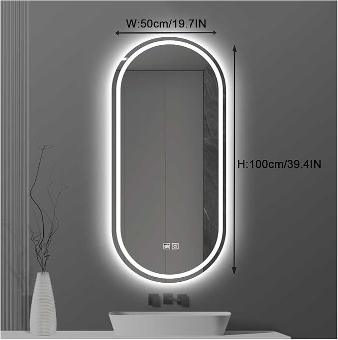 Bathroom Mirror with LED Lights，Bathroom Led Mirror ，Backlit Bathroom Mirror - Image 2